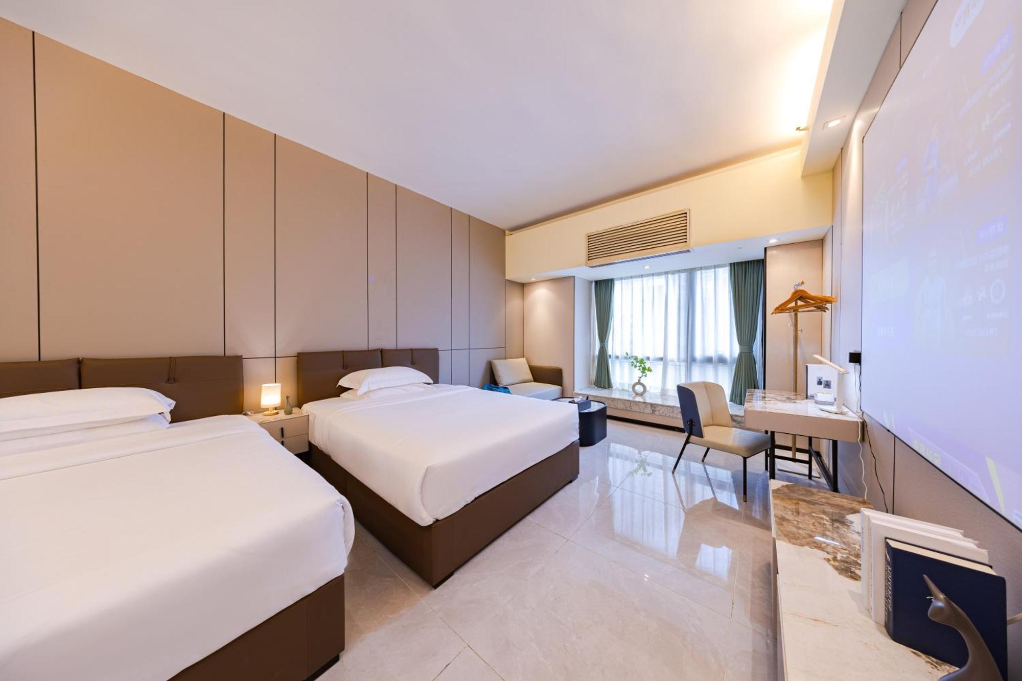 Yu Manju High-Floor Huge-Screen Audiovisual Hotel-Guangzhou Tower Zhujiang New Town Sports West Road Branch Eksteriør billede