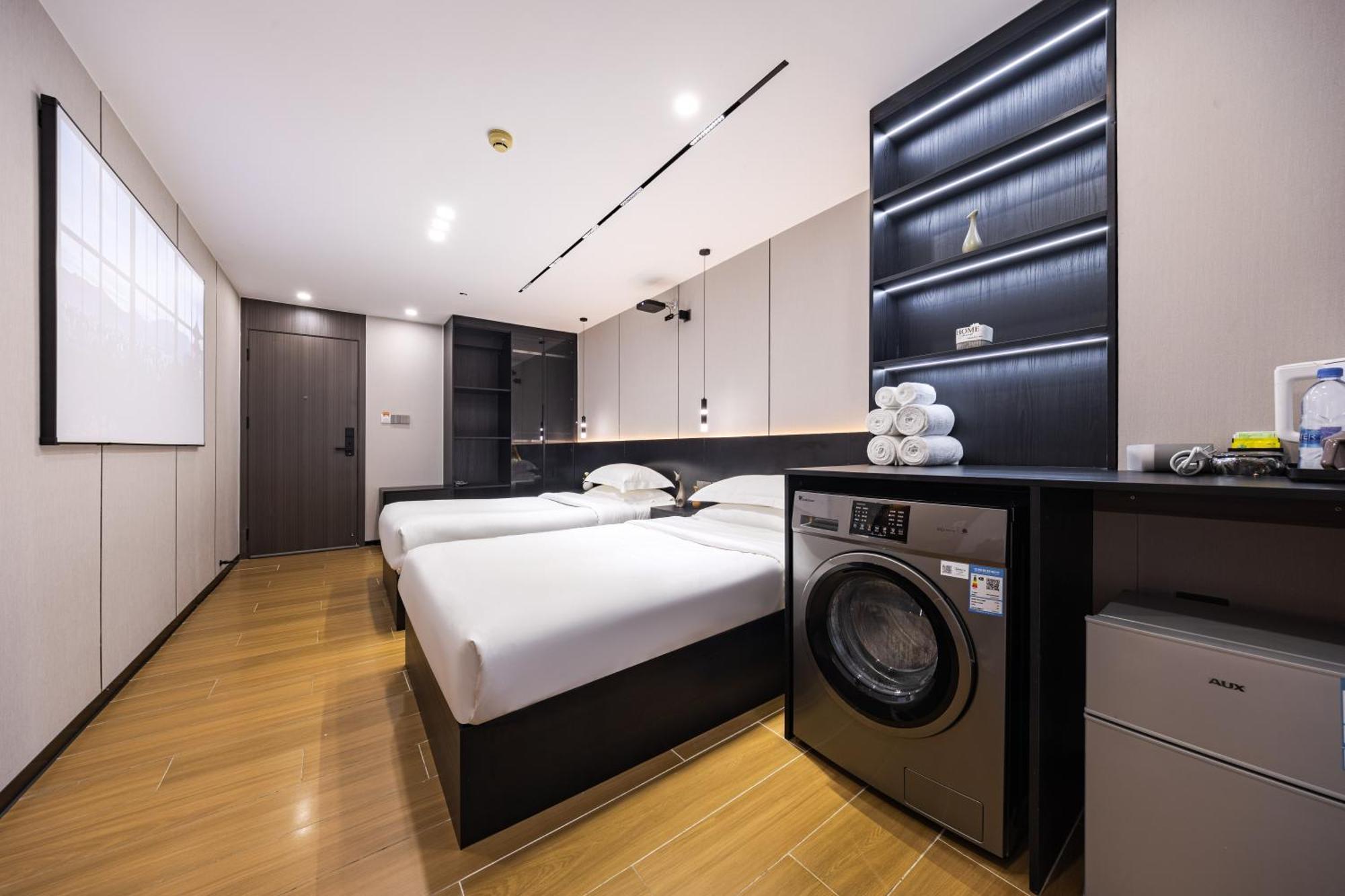 Yu Manju High-Floor Huge-Screen Audiovisual Hotel-Guangzhou Tower Zhujiang New Town Sports West Road Branch Eksteriør billede