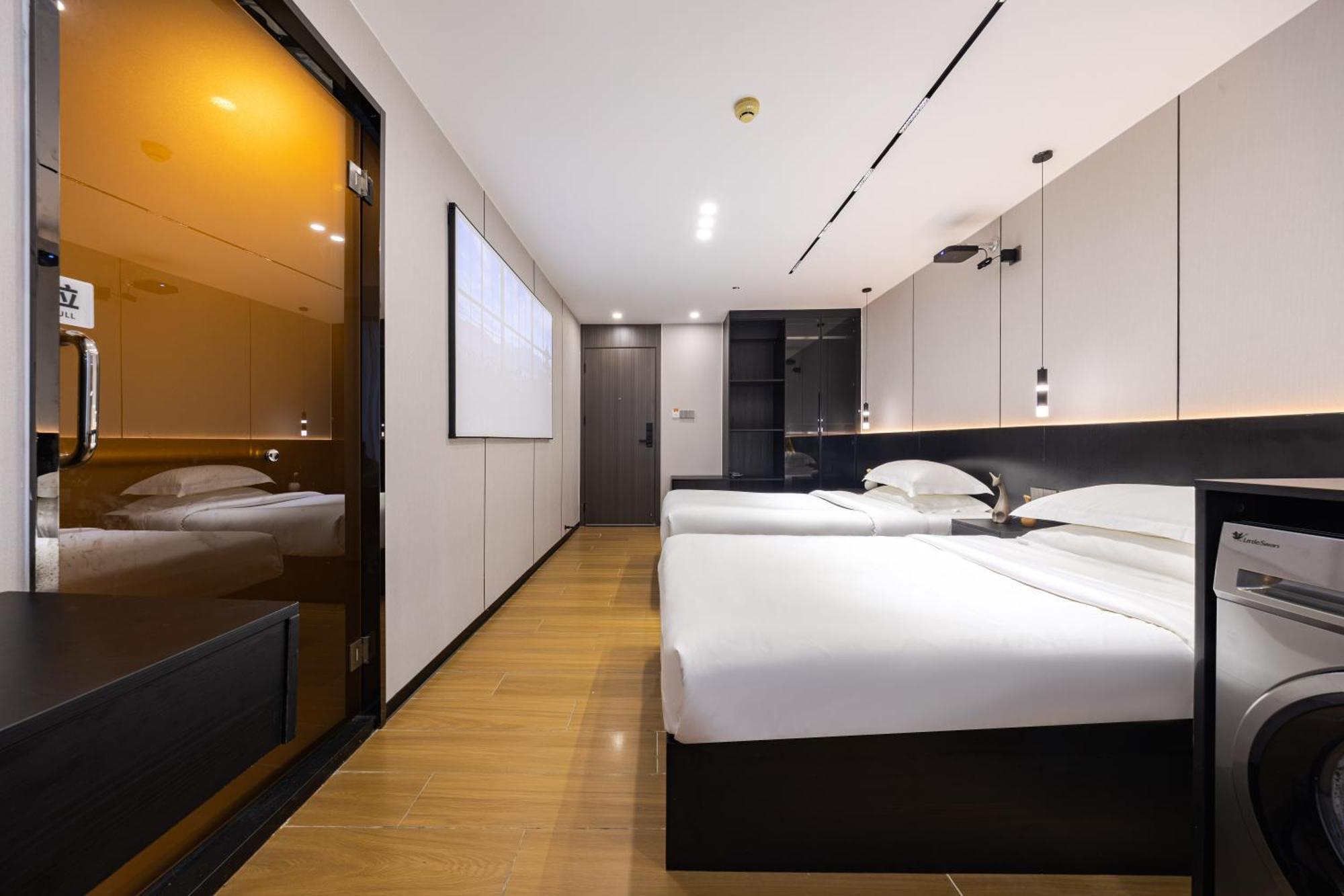 Yu Manju High-Floor Huge-Screen Audiovisual Hotel-Guangzhou Tower Zhujiang New Town Sports West Road Branch Eksteriør billede