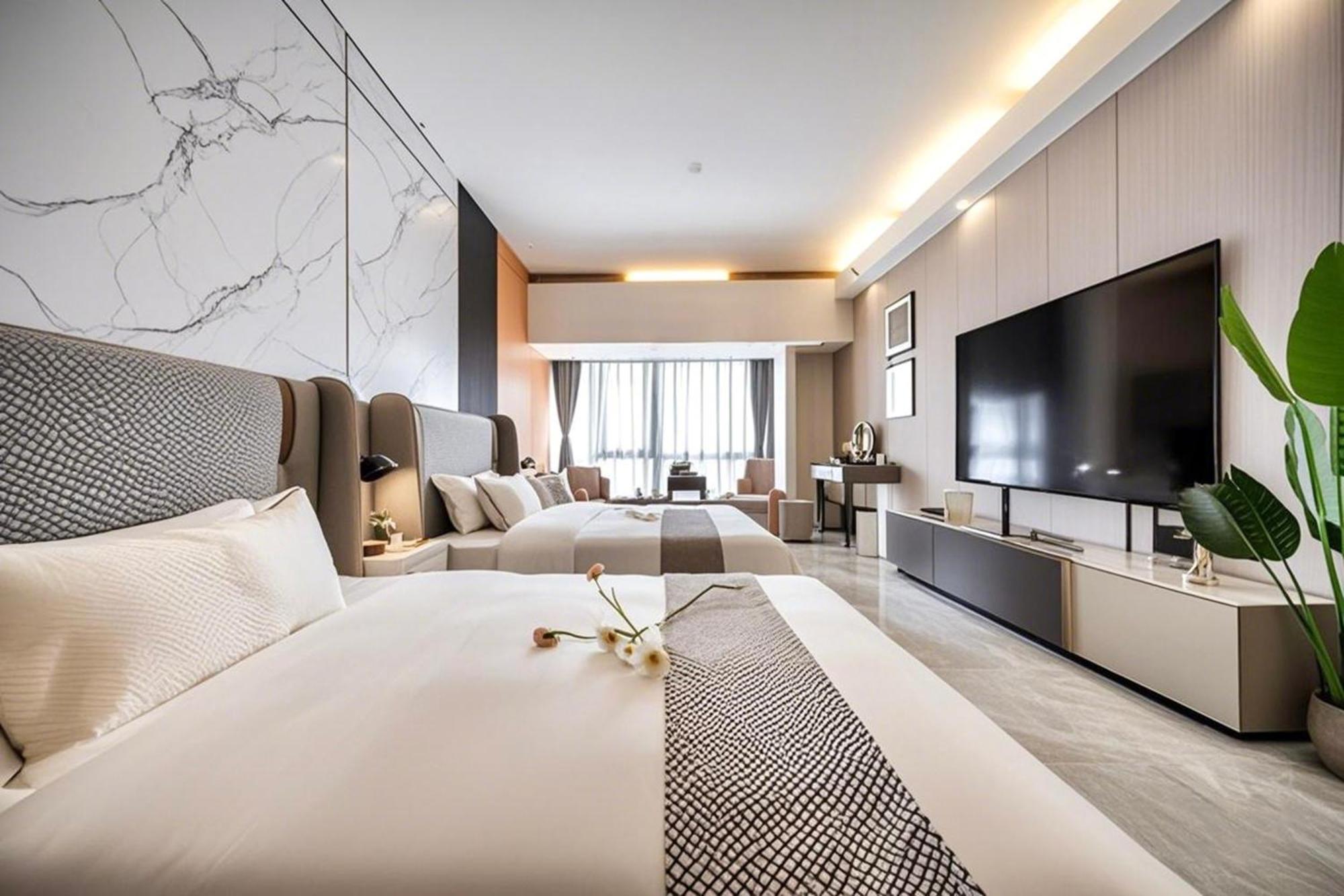 Yu Manju High-Floor Huge-Screen Audiovisual Hotel-Guangzhou Tower Zhujiang New Town Sports West Road Branch Eksteriør billede