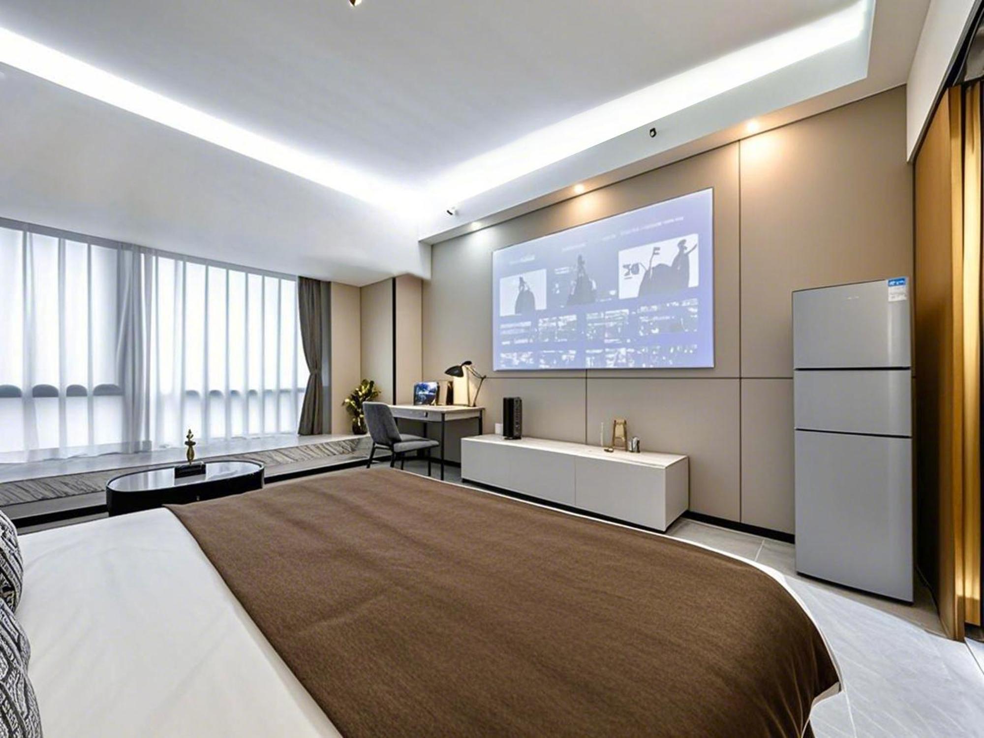 Yu Manju High-Floor Huge-Screen Audiovisual Hotel-Guangzhou Tower Zhujiang New Town Sports West Road Branch Eksteriør billede