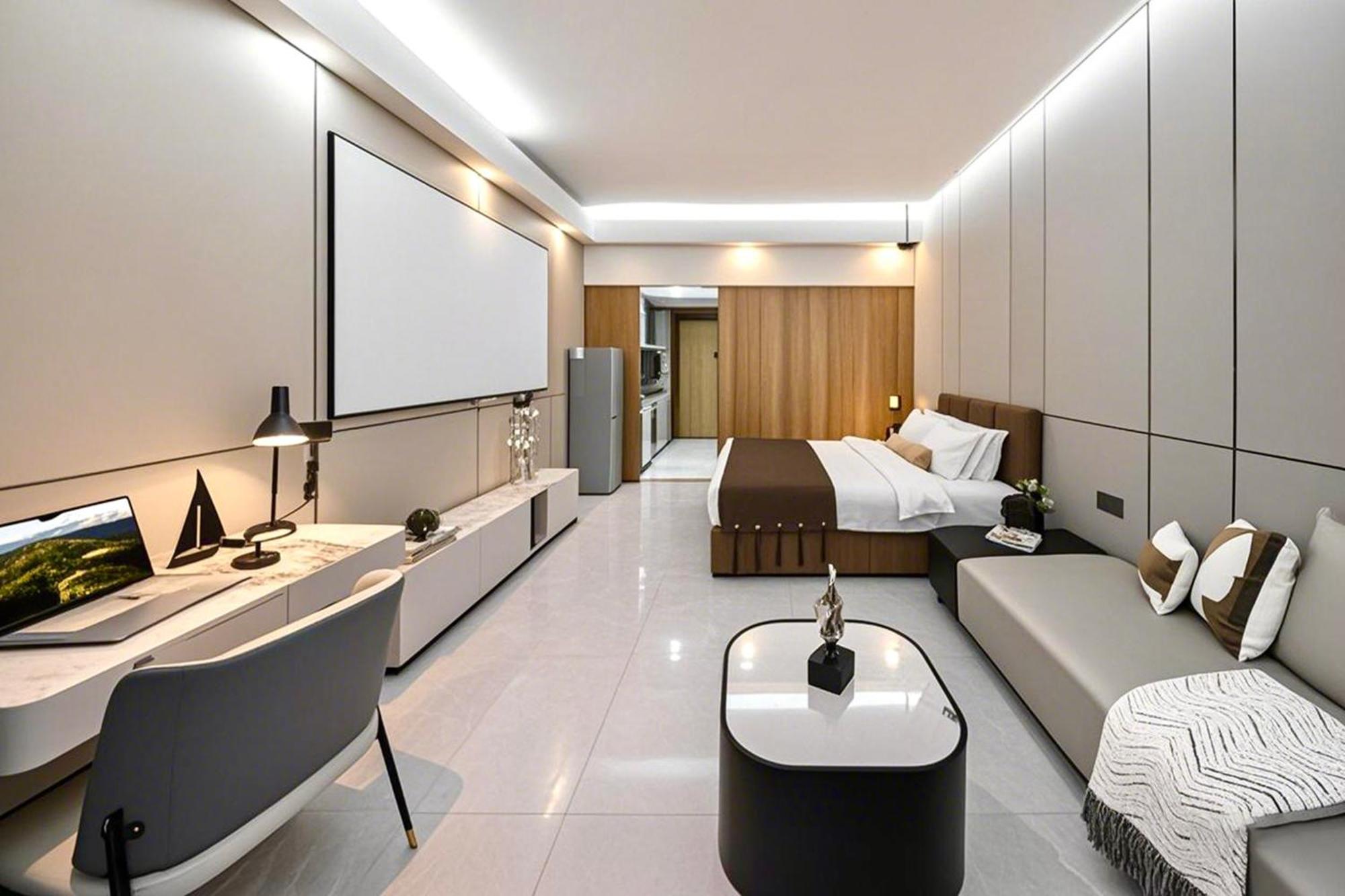 Yu Manju High-Floor Huge-Screen Audiovisual Hotel-Guangzhou Tower Zhujiang New Town Sports West Road Branch Eksteriør billede