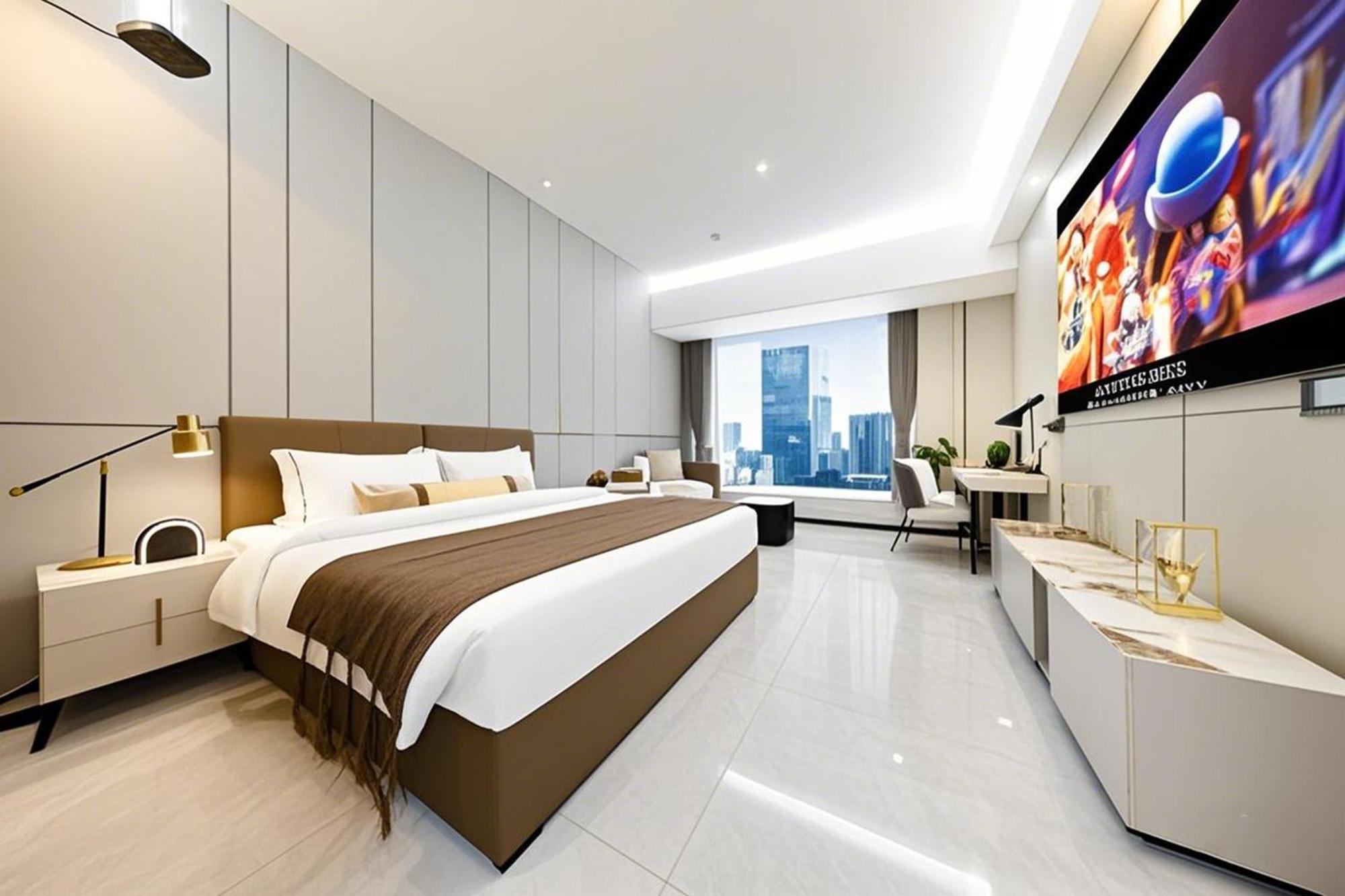 Yu Manju High-Floor Huge-Screen Audiovisual Hotel-Guangzhou Tower Zhujiang New Town Sports West Road Branch Eksteriør billede